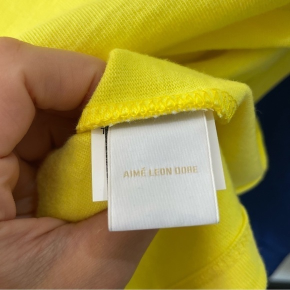 [XS] NWT Aime Leon Dore Shirt Yellow, Red & Blue Long Sleeve 100% Cotton Shirt - Picture 9 of 15